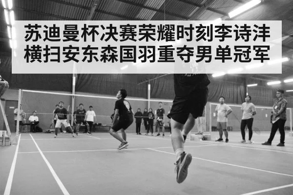 badminton match action shot